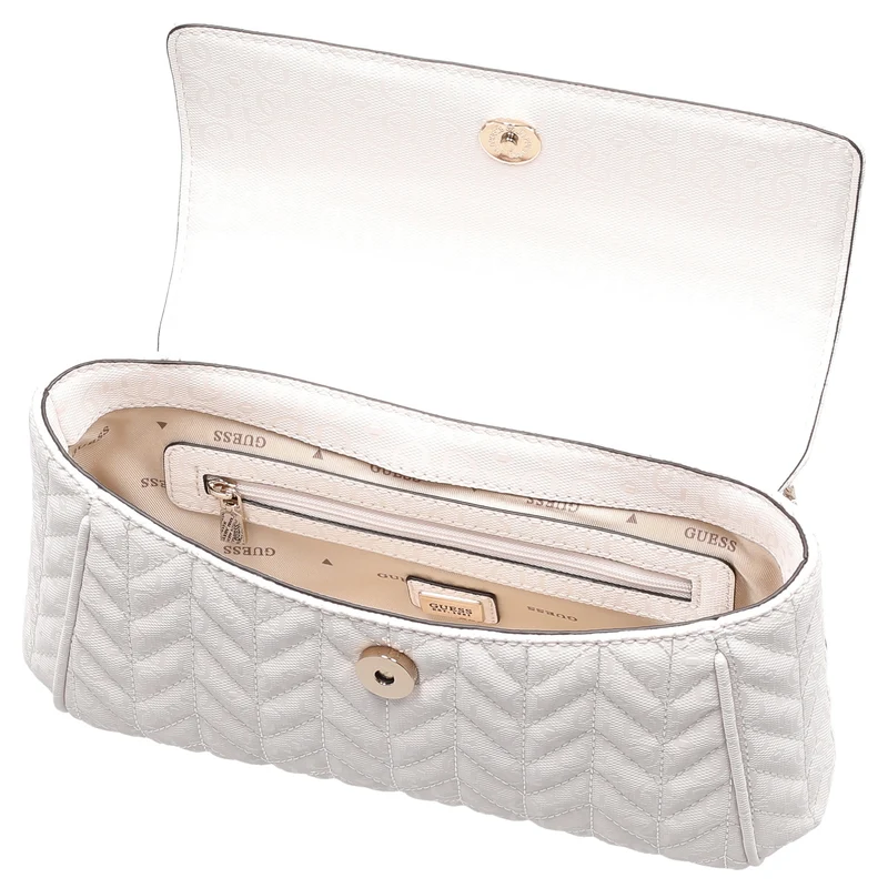 Guess Stacey - Bolso bandolera 25 cm (off white)