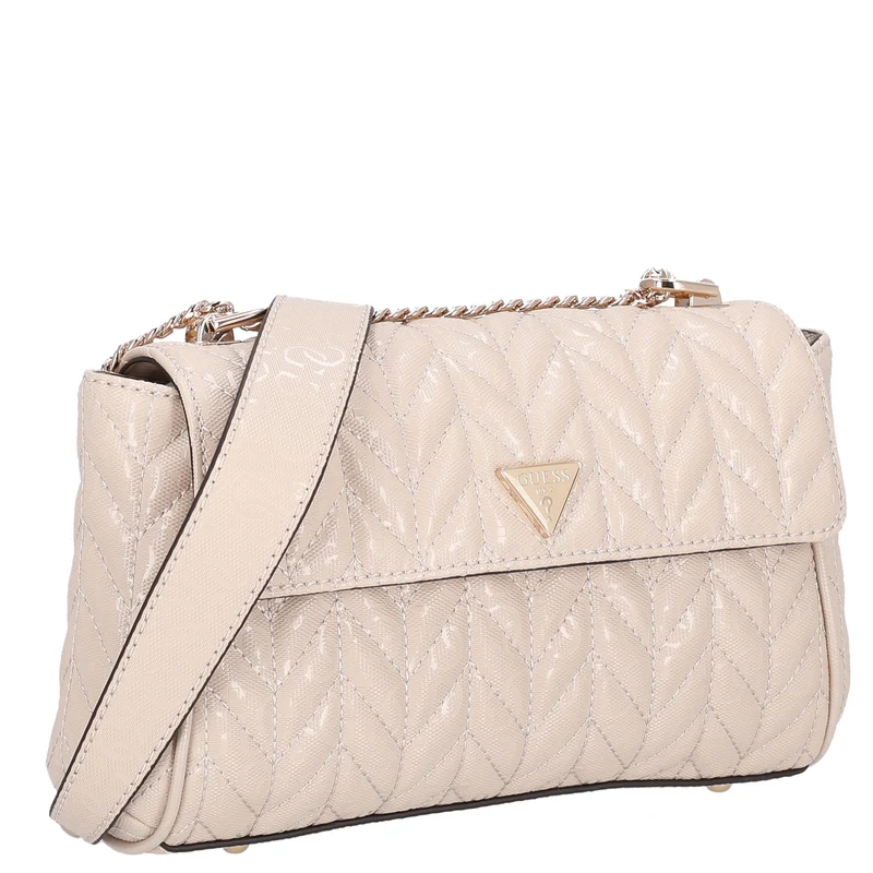 Guess Stacey - Bolso bandolera 25 cm (light beige)