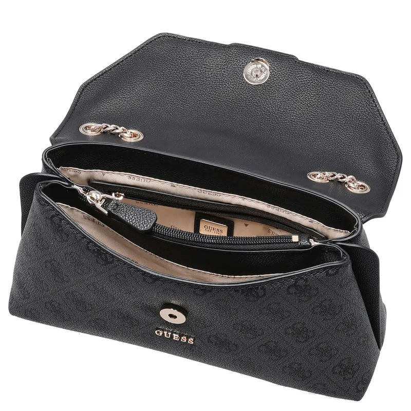 Guess Lindsey XBody Flap - Bolso bandolera 27 cm (coal logo)