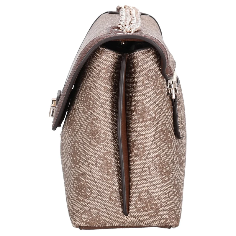Guess Lindsey XBody Flap - Bolso bandolera 27 cm (latte logo)