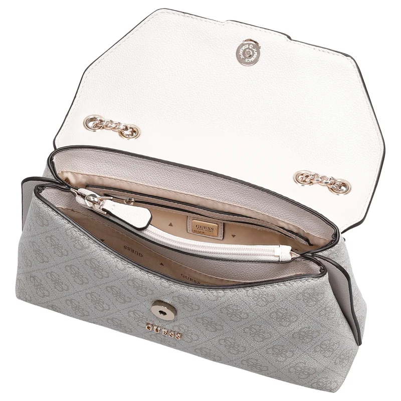 Guess Lindsey XBody Flap - Bolso bandolera 27 cm (bone logo)