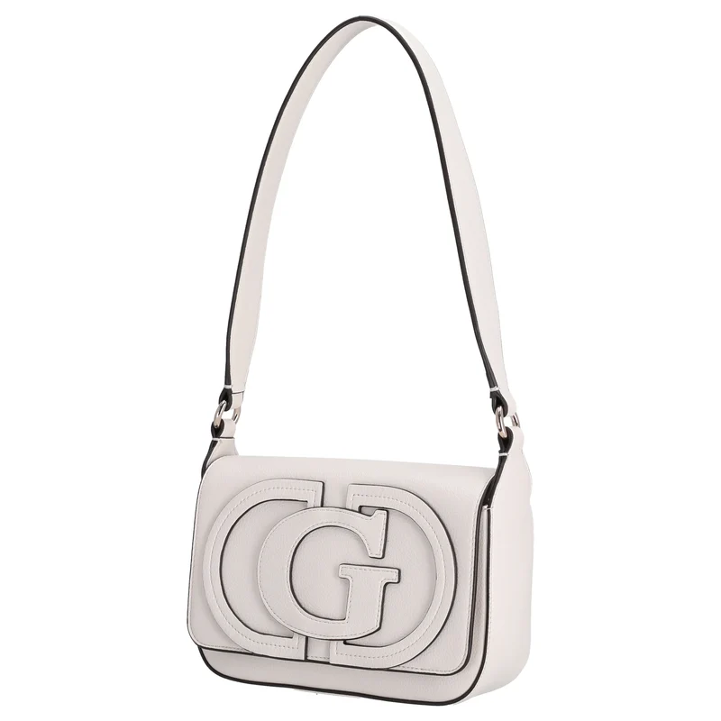 Guess Ruby Flap - Bolso de hombro 20 cm (off white)