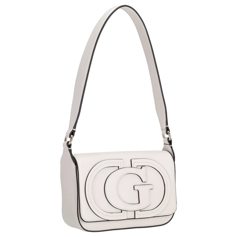 Guess Ruby Flap - Bolso de hombro 20 cm (off white)