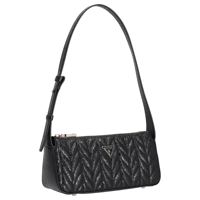 Guess Stacey Mini - Bolso de hombro 23 cm (black)
