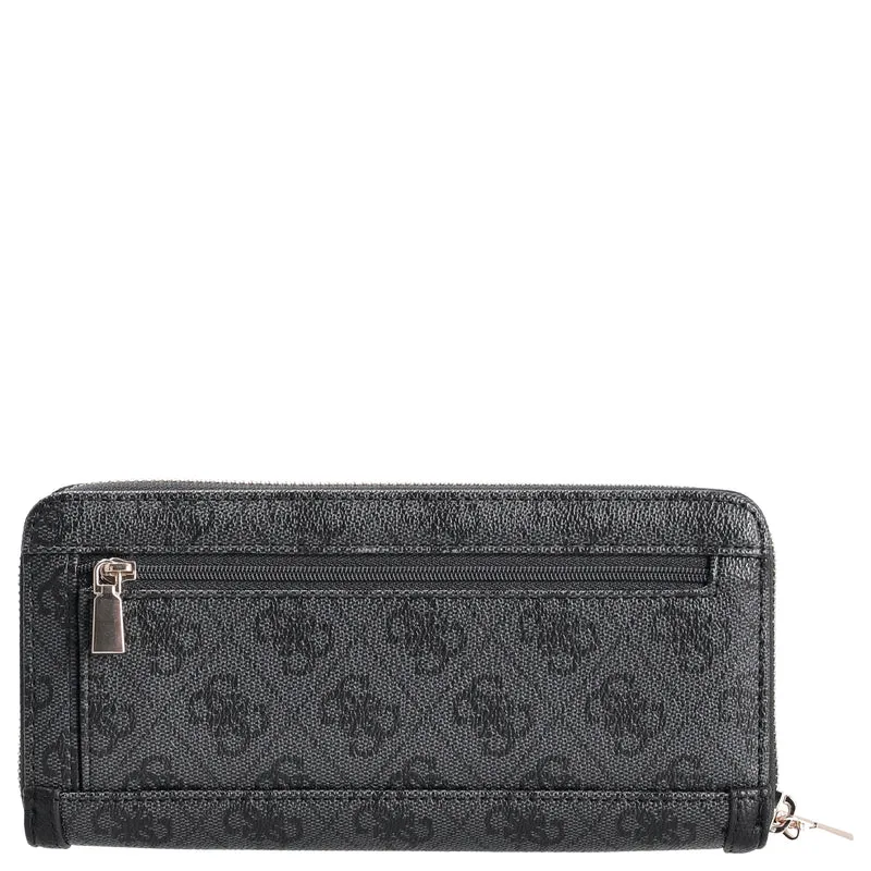 Guess Lindsey SLG Large Zip - Cartera 12cc 21 cm (coal logo)