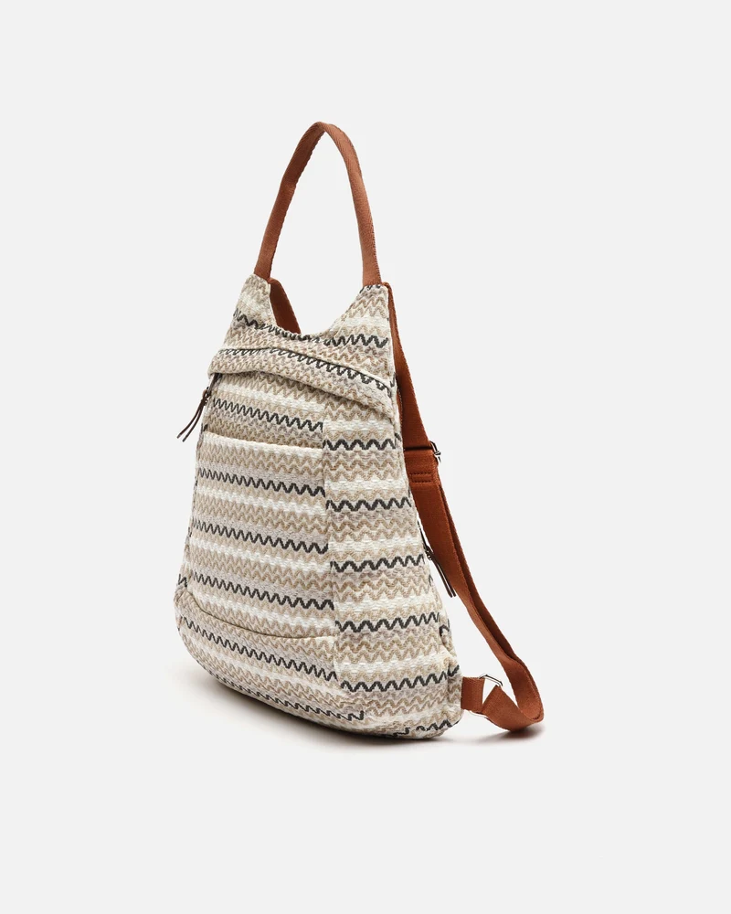 Tarvos mochila antirrobo con estampado jacquard