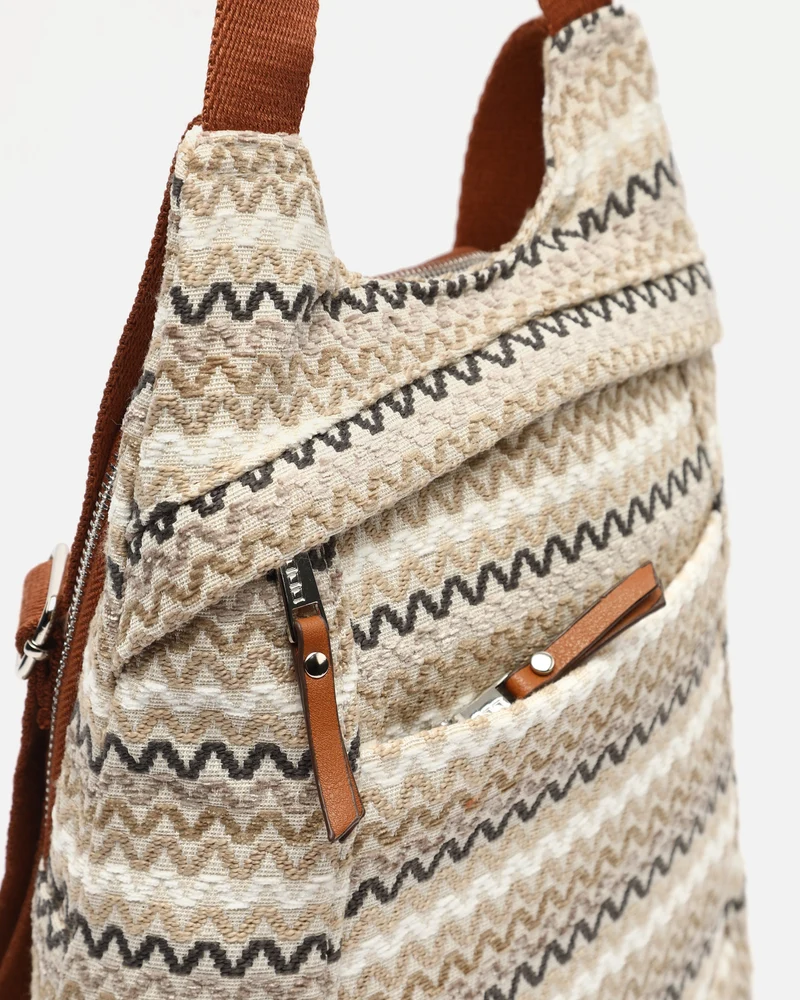 Tarvos mochila antirrobo con estampado jacquard