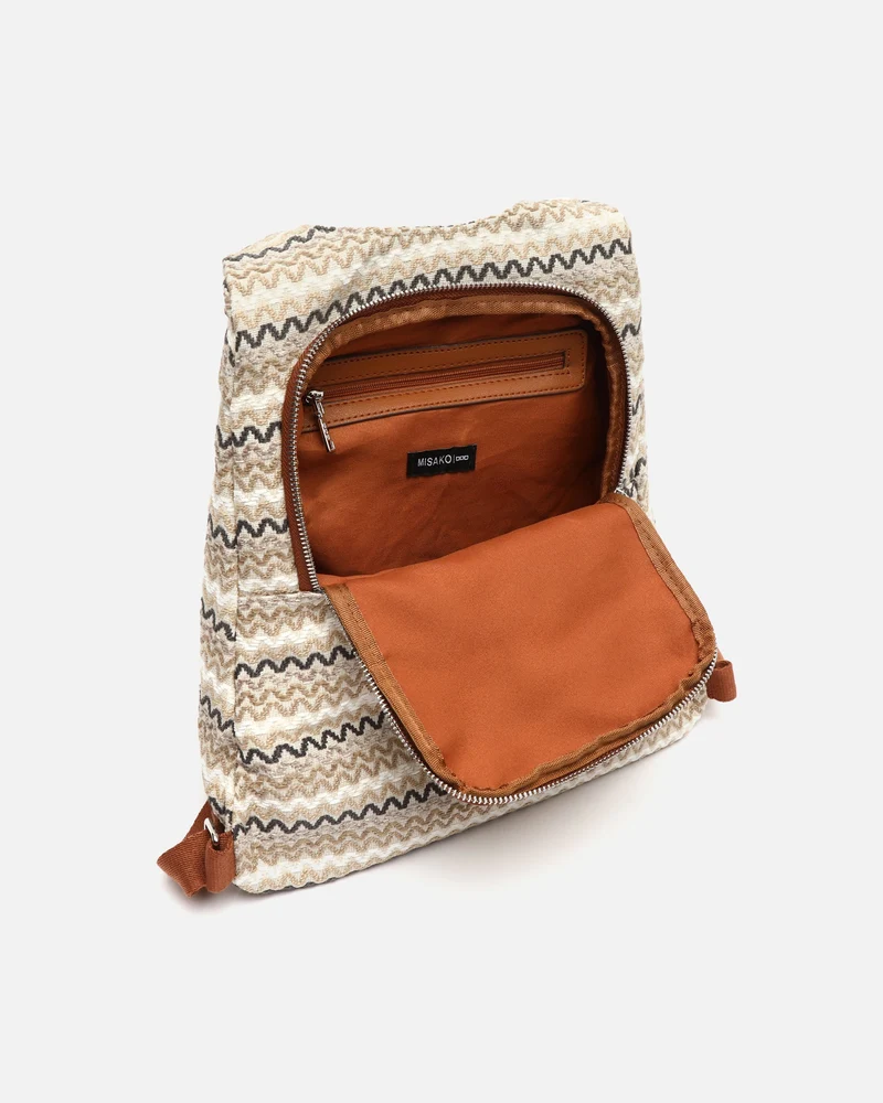 Tarvos mochila antirrobo con estampado jacquard