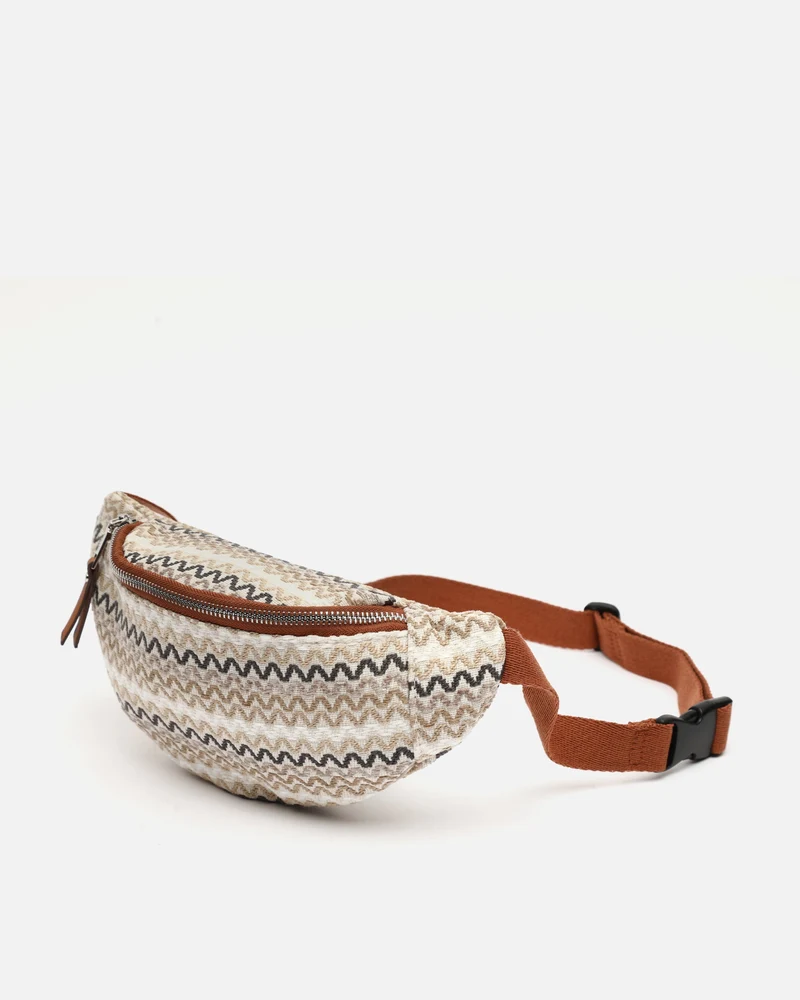 Tarvos riñonera con estampado jacquard