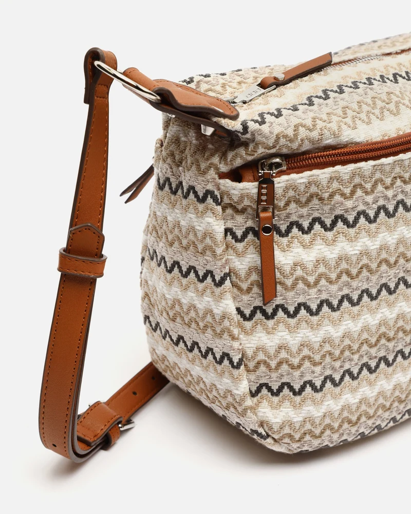 Tarvosi bolso bandolera con estampado jacquard