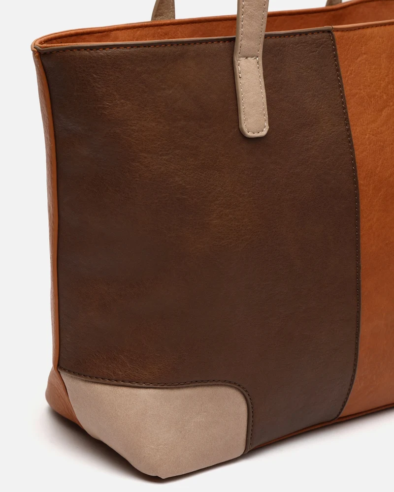 Quino bolso shopper con estampado patchwork
