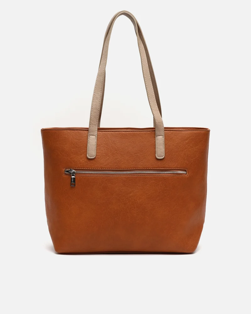 Quino bolso shopper con estampado patchwork