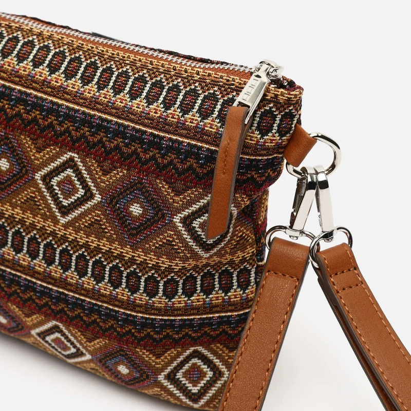 Misi bolso bandolera pequeño con estampado jacquard ED.