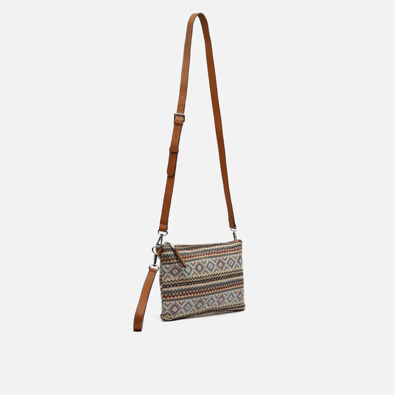 Misi bolso bandolera pequeño con estampado jacquard ED.