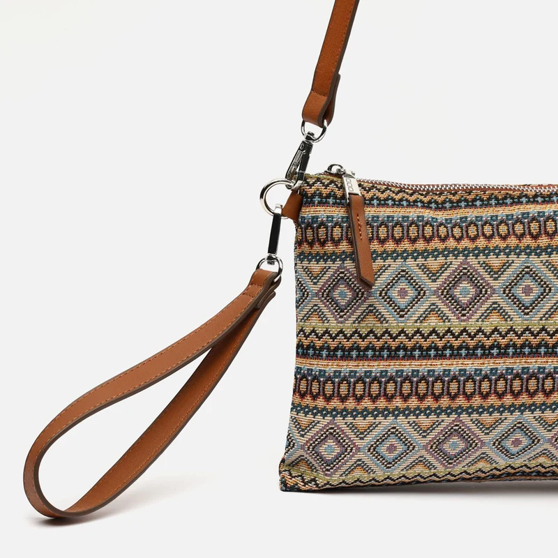 Misi bolso bandolera pequeño con estampado jacquard ED.