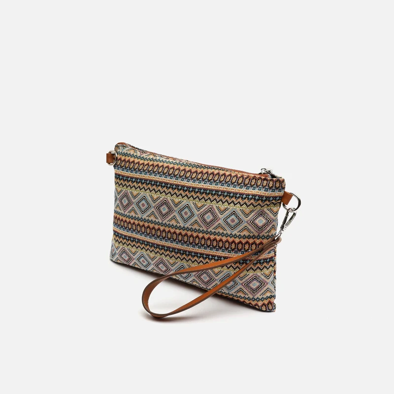Misi bolso bandolera pequeño con estampado jacquard ED.