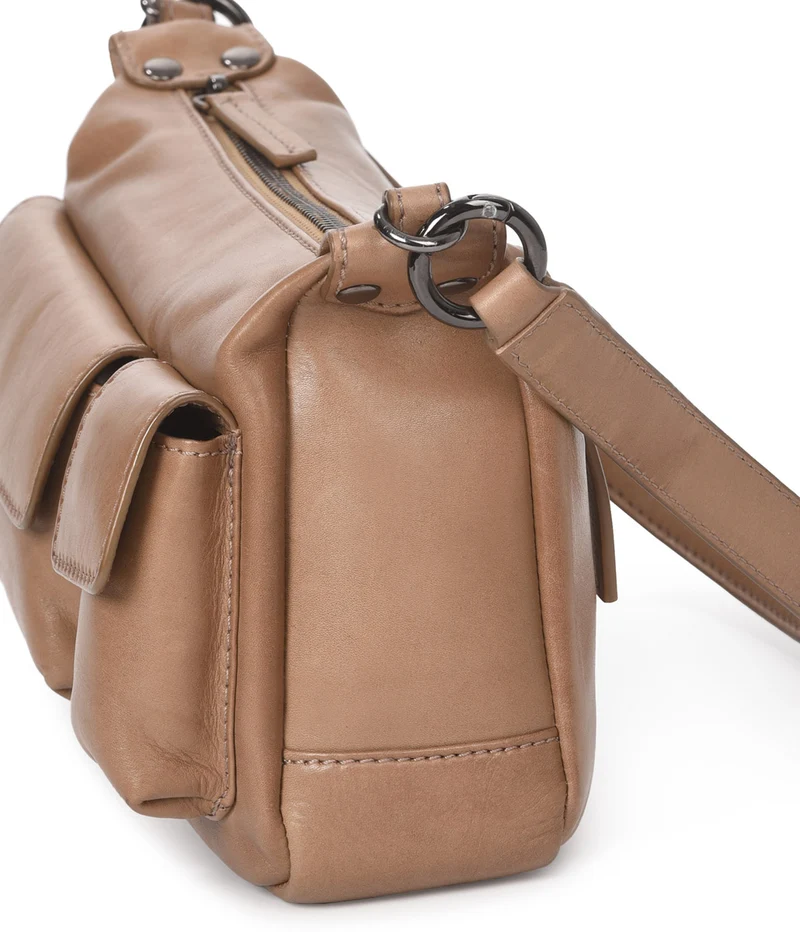 Bolso de hombro de piel THB Pocket