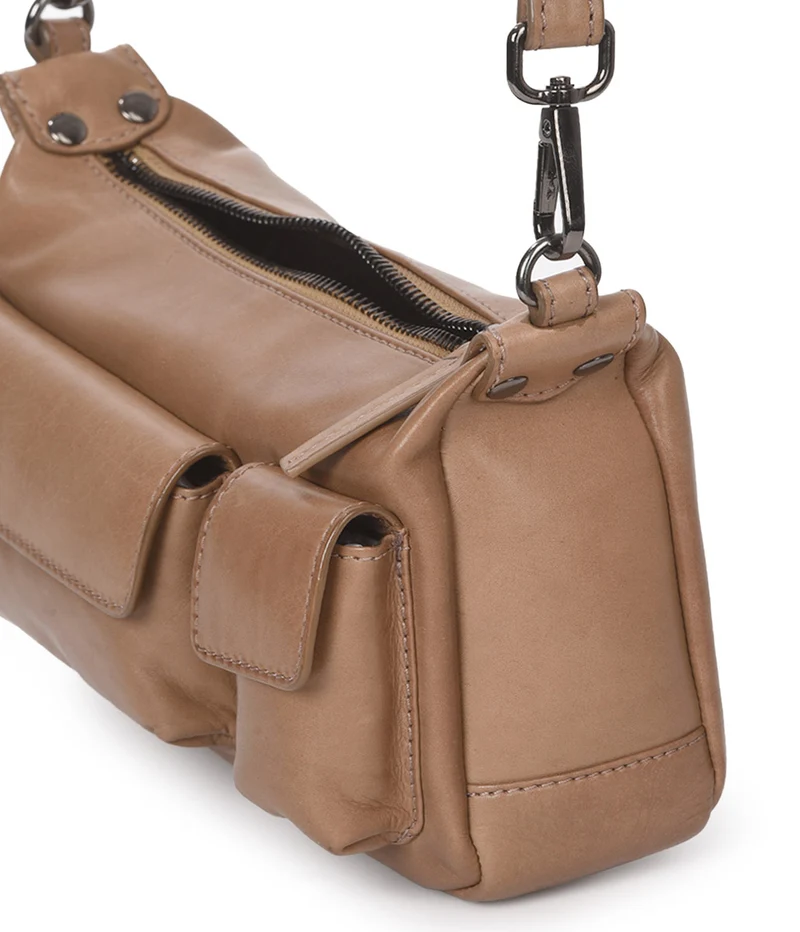 Bolso de hombro de piel THB Pocket