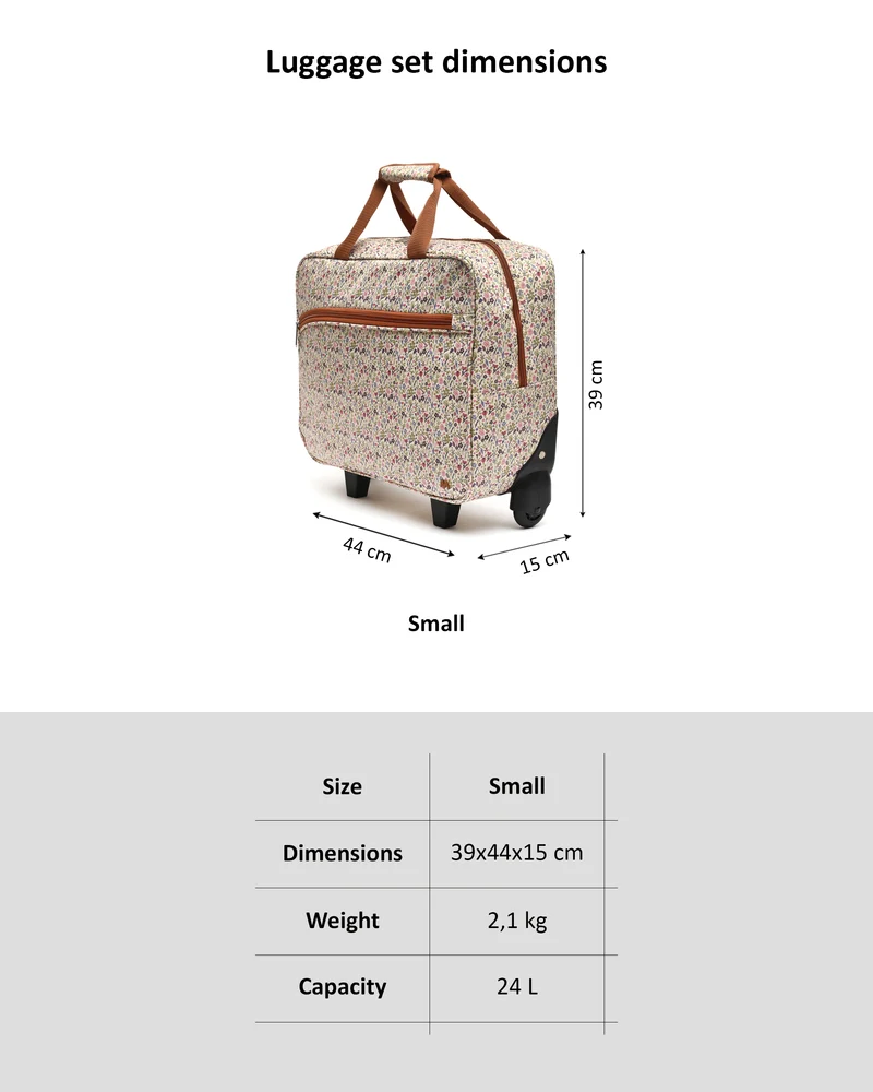 Crosmi maletín de viaje con ruedas estampado