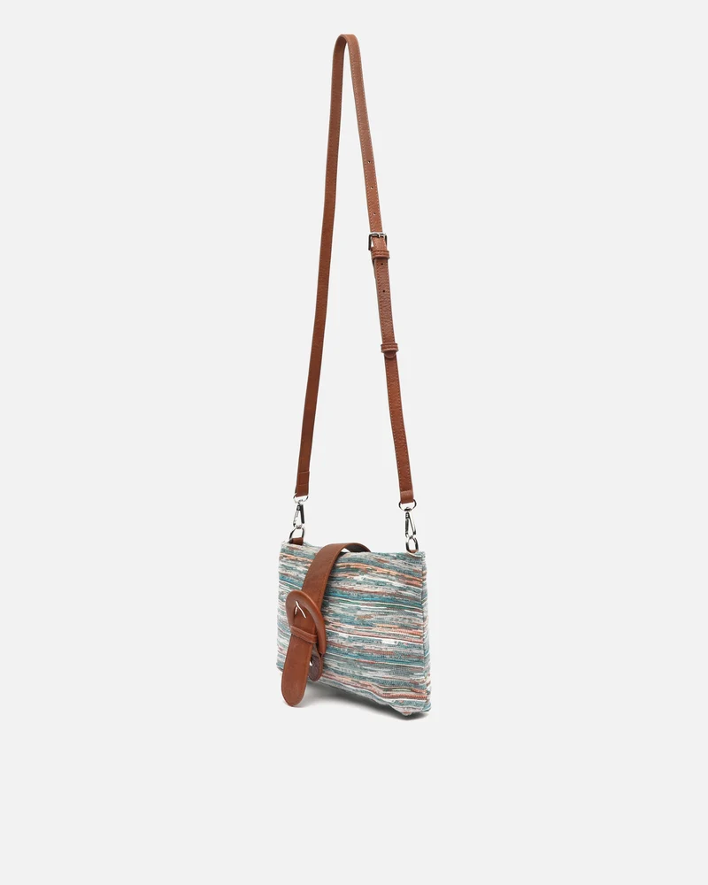 Lurdesi bolso bandolera pequeño estampado jacquard