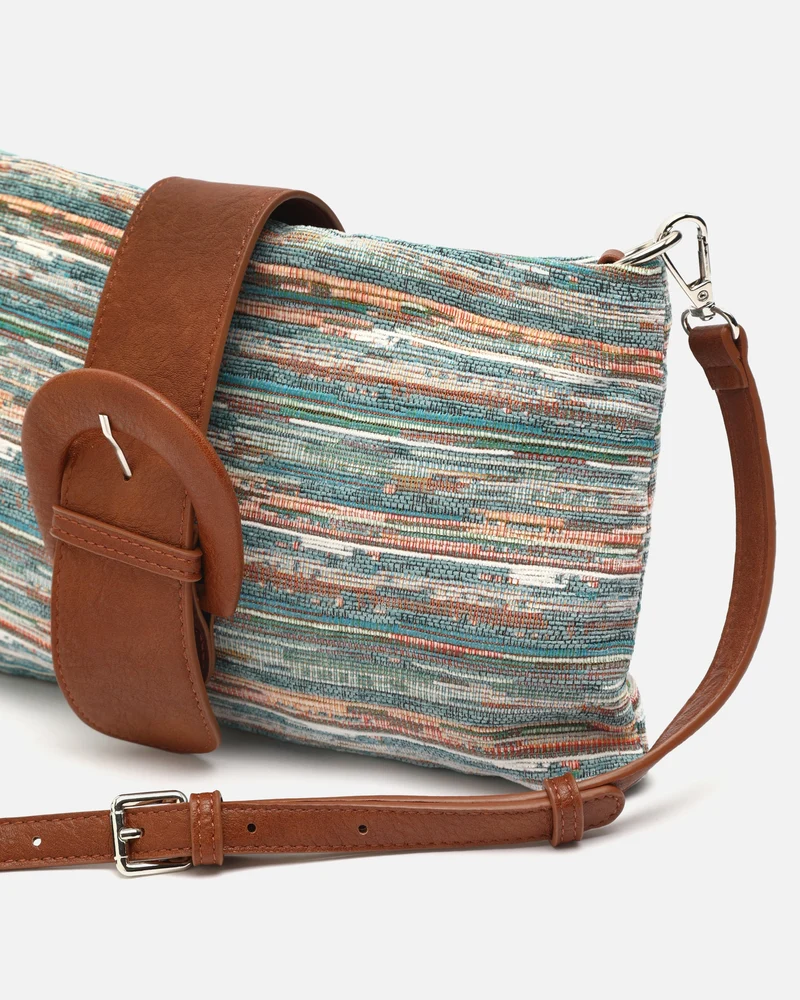 Lurdesi bolso bandolera pequeño estampado jacquard
