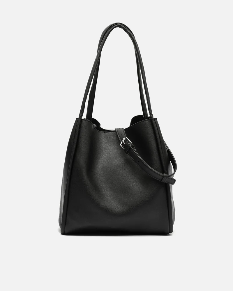 Guevon bolso de hombro con neceser y asa bandolera extraíble