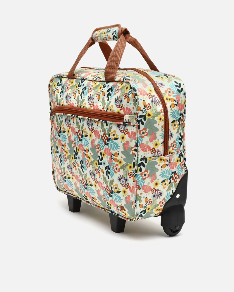 Atsu maletín con ruedas estampado