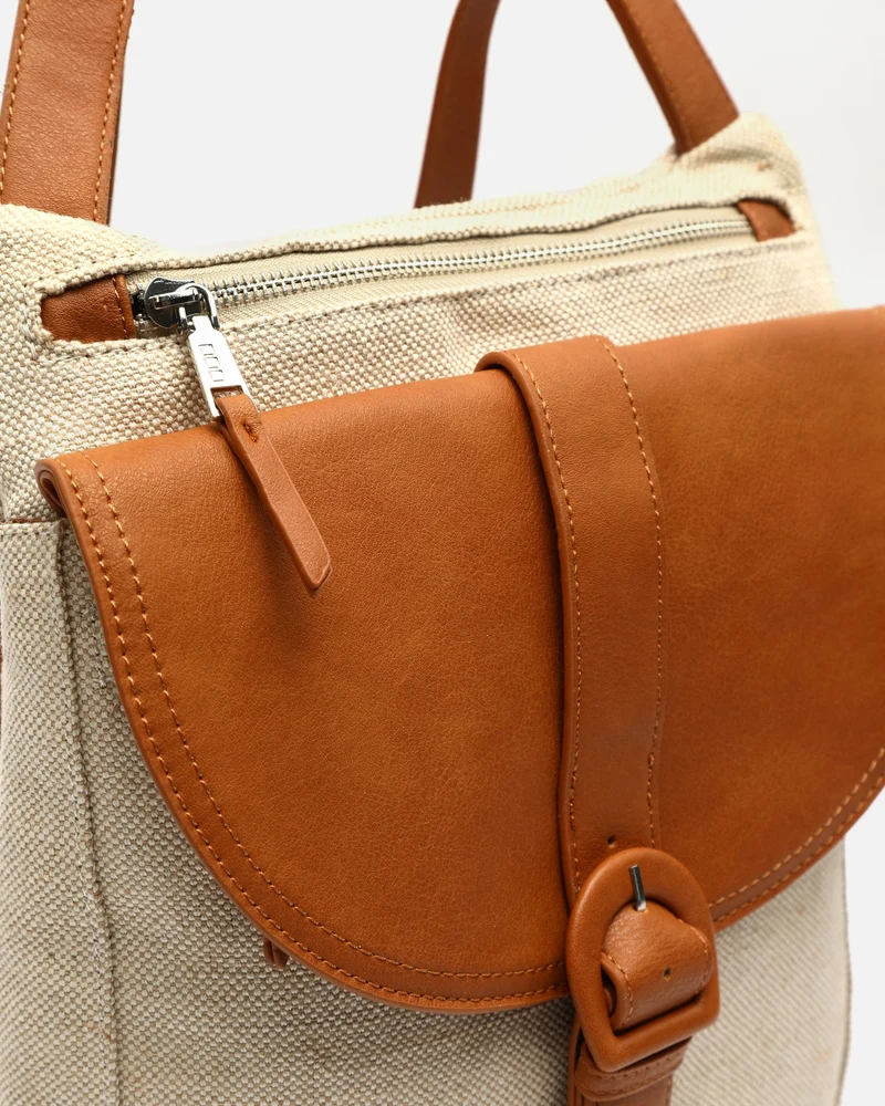 Alanu mochila antirrobo efecto rafia