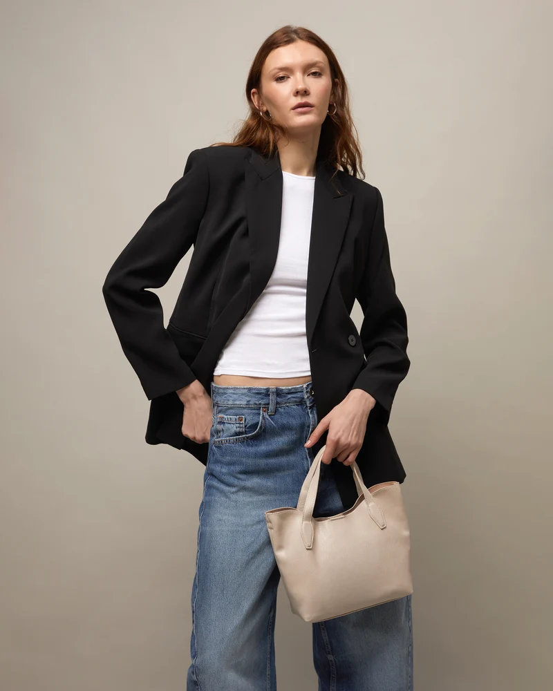 Deweti bolso tote pequeño con neceser y asa bandolera extraíble