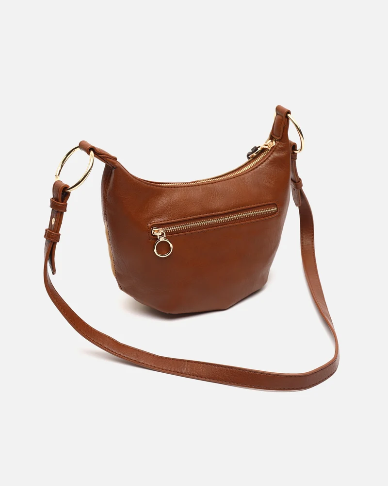 Abeyi bolso bandolera pequeño con estampado patchwork