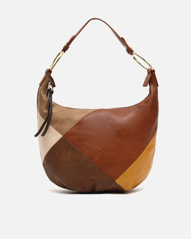 Abeya bolso hobo estampado patchwork