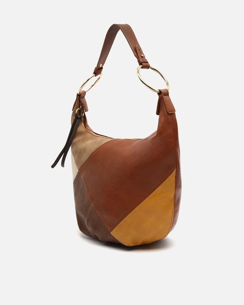 Abeya bolso hobo estampado patchwork