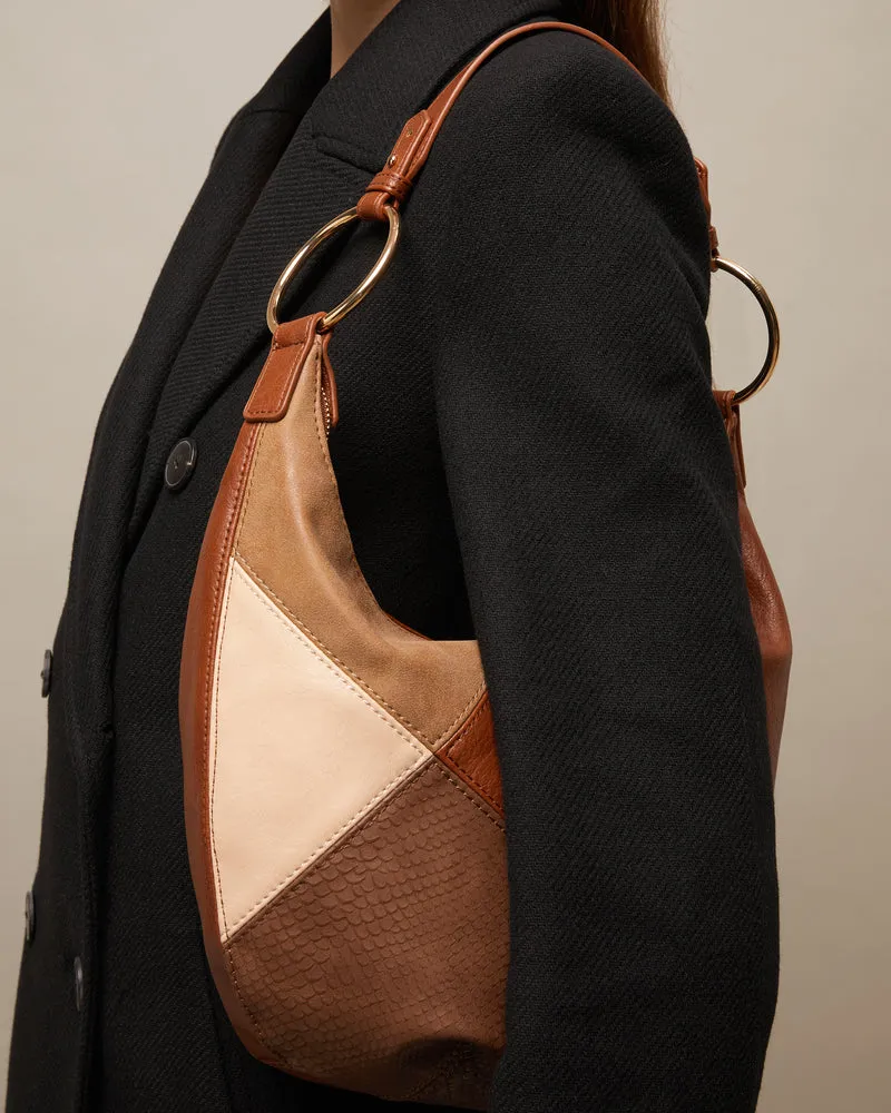 Abeya bolso hobo estampado patchwork