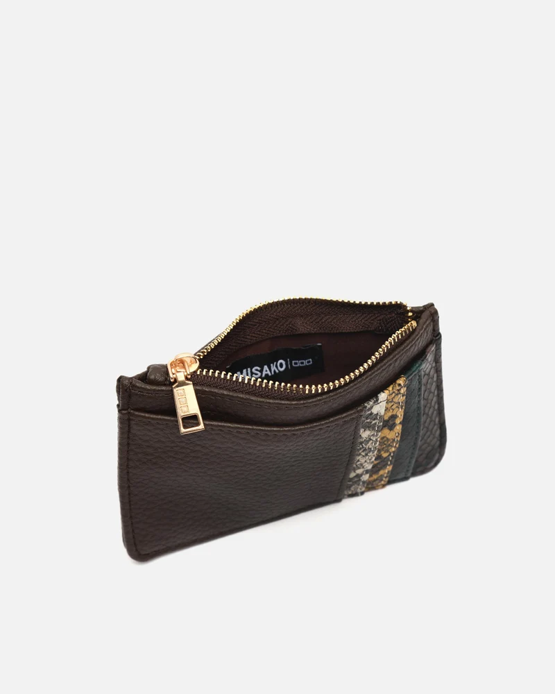 Toksa tarjetero con estampado animal print