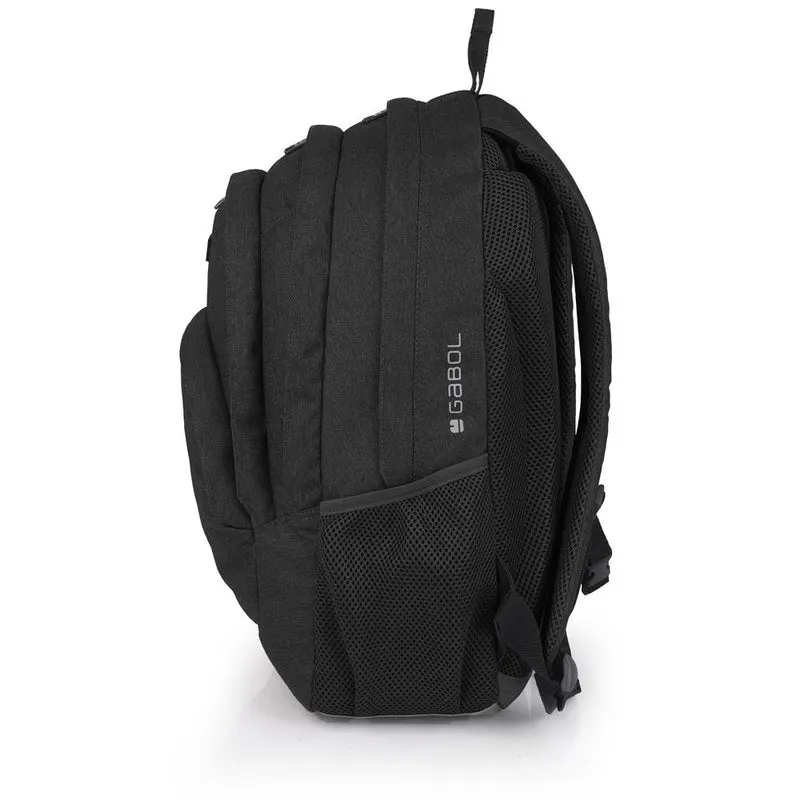 Mochila Gabol Wolf Negra 3 Compartimentos para Portátil 15,6"