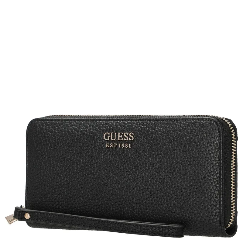 Guess Brenton SLG Large Zip Around - Cartera 12cc 20,5 cm (black)