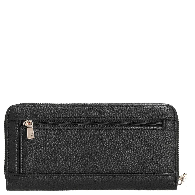 Guess Brenton SLG Large Zip Around - Cartera 12cc 20,5 cm (black)