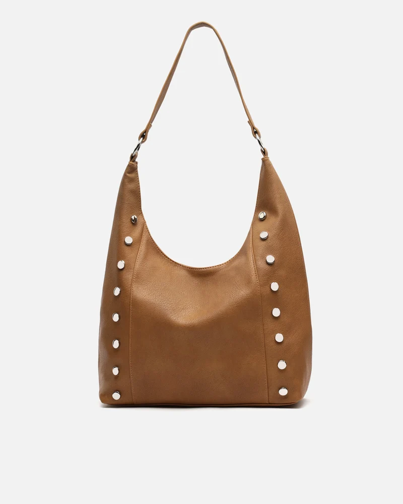 Diblini bolso hobo con detalles metálicos