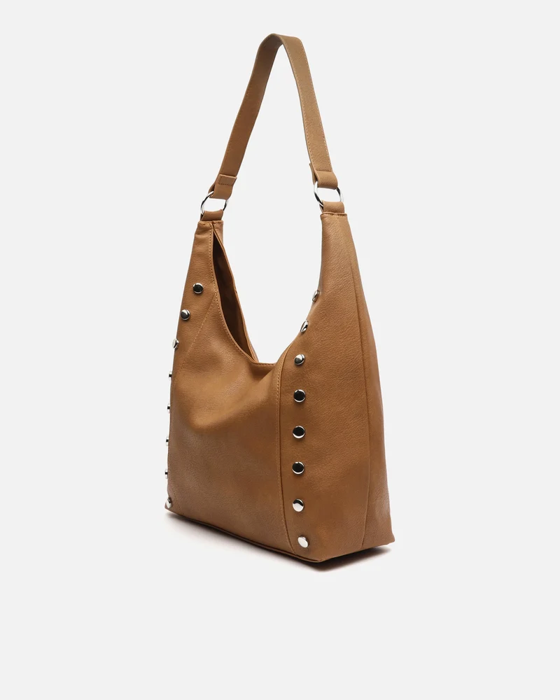 Diblini bolso hobo con detalles metálicos