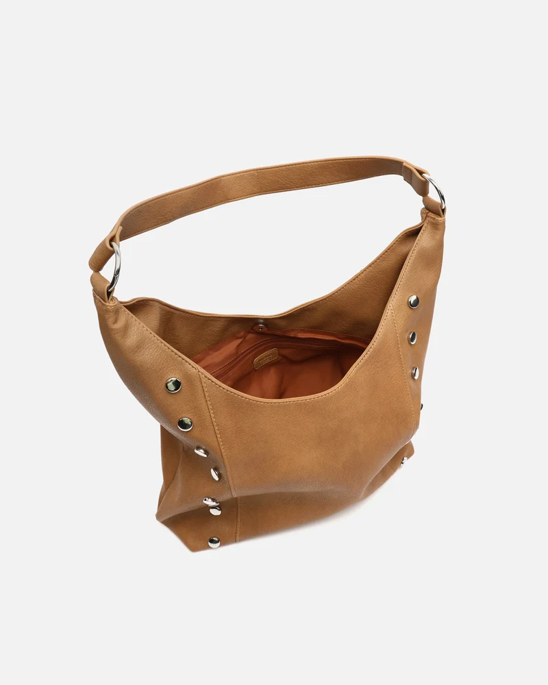 Diblini bolso hobo con detalles metálicos