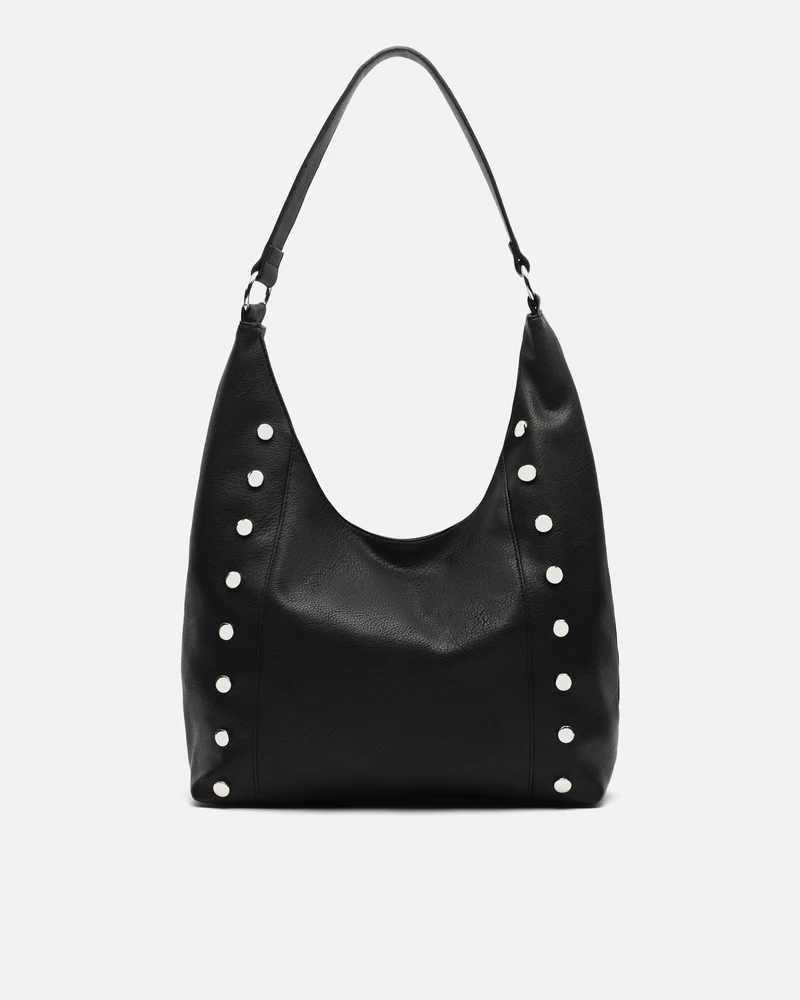 Diblini bolso hobo con detalles metálicos
