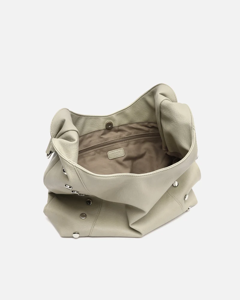 Diblini bolso hobo con detalles metálicos