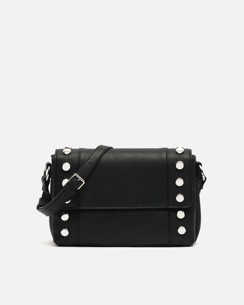 Diblin bolso bandolera con solapa y detalles metálicos