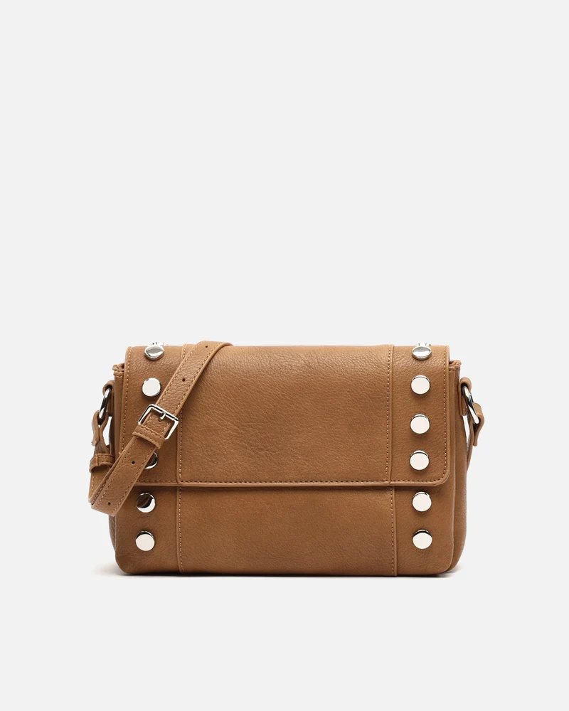 Diblin bolso bandolera con solapa y detalles metálicos