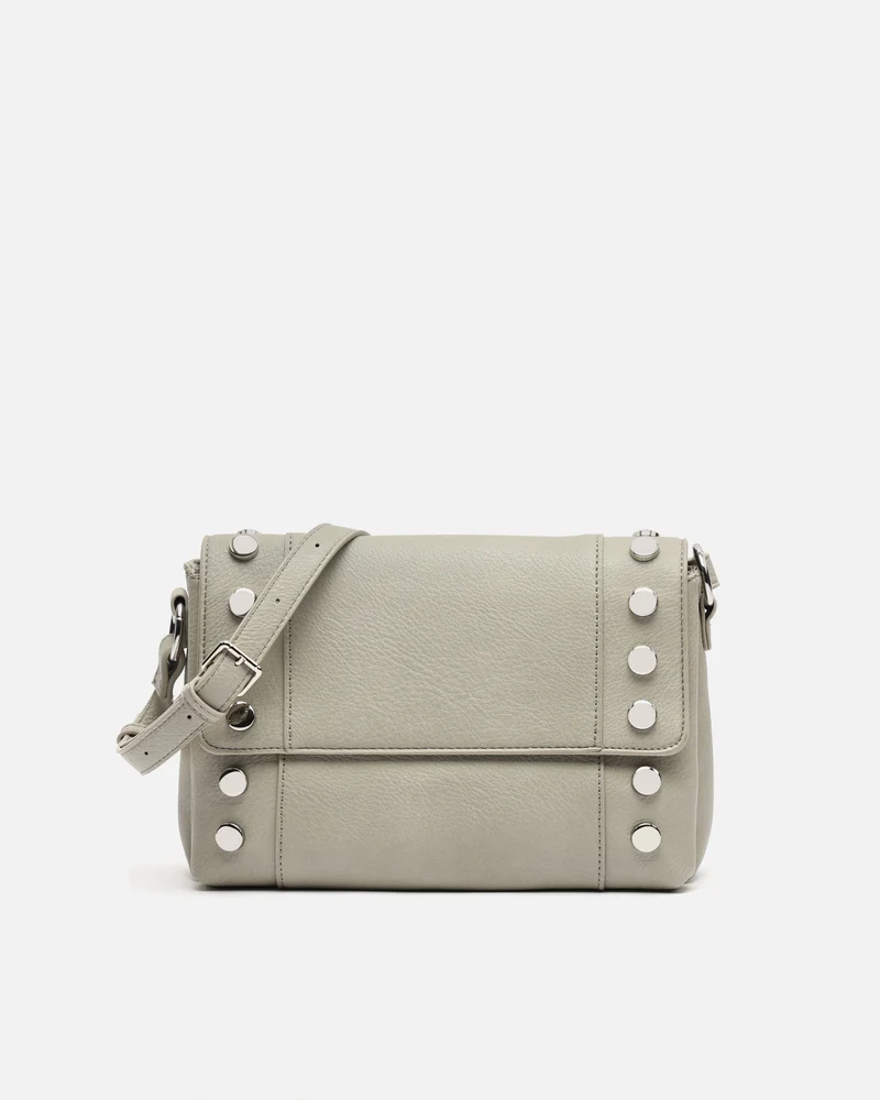 Diblin bolso bandolera con solapa y detalles metálicos