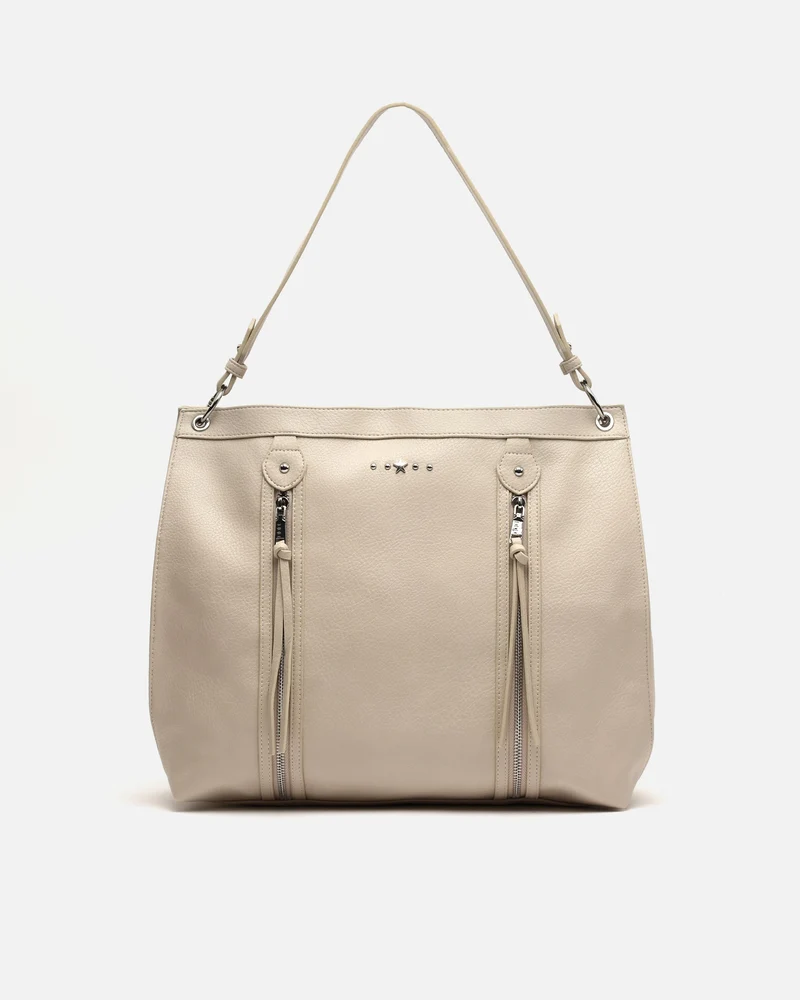 Zabali bolso de hombro grande con detalles metálicos