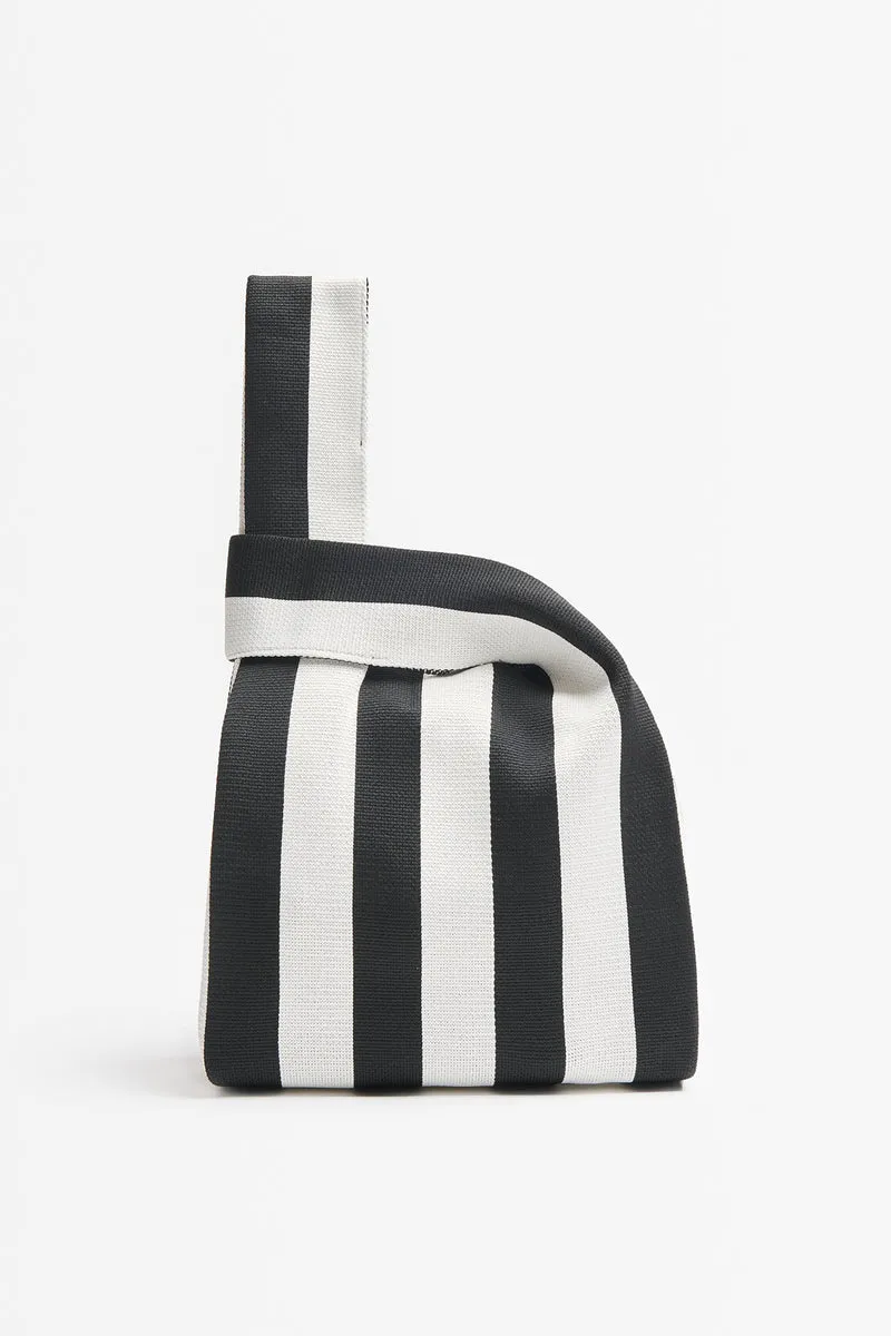 BOLSO MIKONOS NEGRO/BLANCO