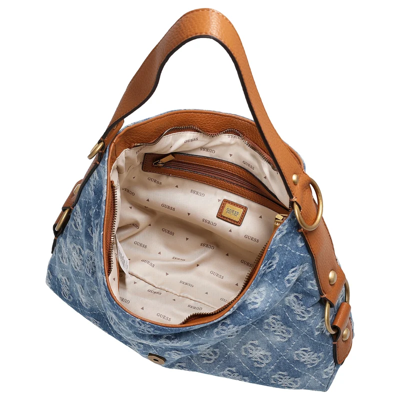 Guess Camden - Bolso de hombro 36 cm (denim logo)