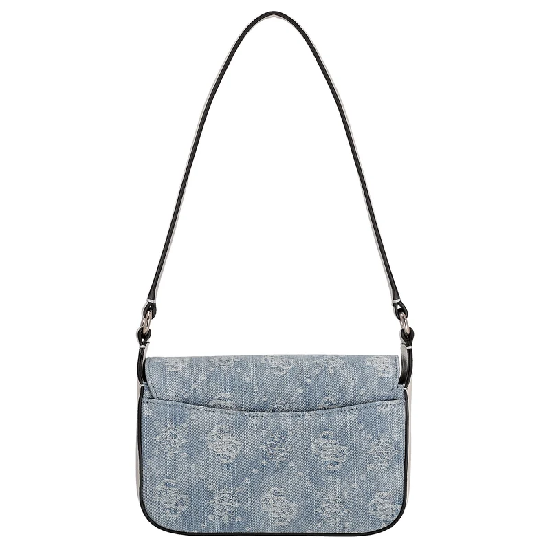 Guess Ruby Flap - Bolso de hombro 20 cm (denim logo)