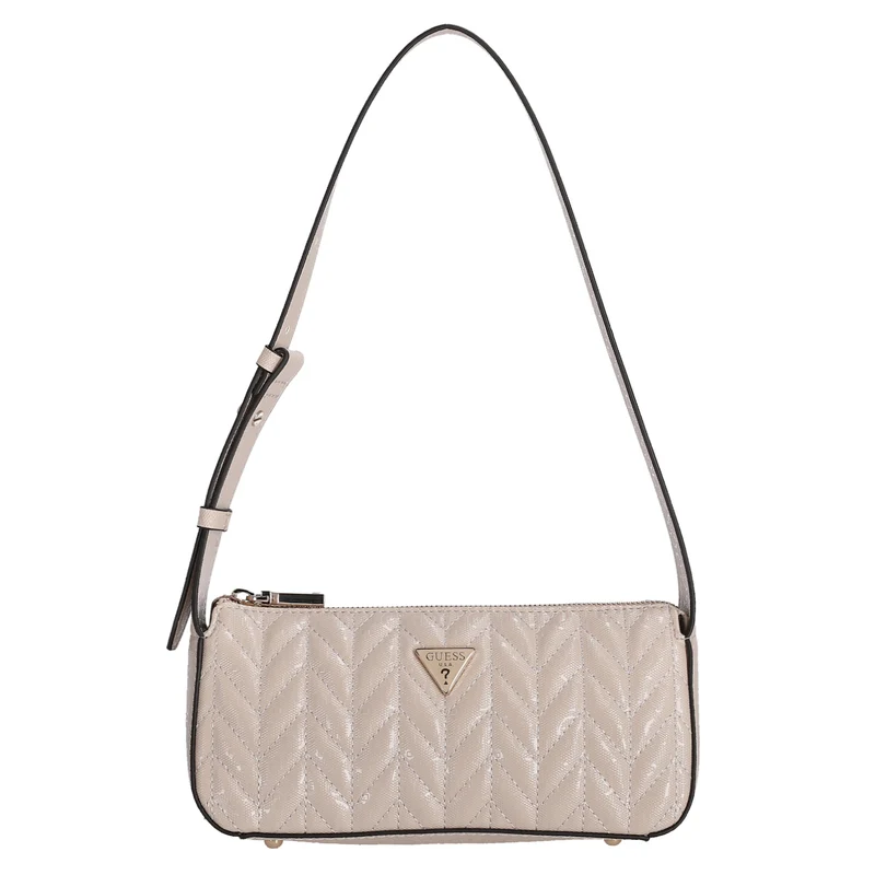 Guess Stacey Mini - Bolso de hombro 23 cm (light beige)